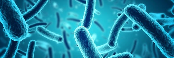 iStock Microbiology Blue String Cells